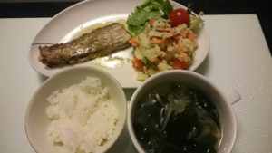 太刀魚のムニエル＋ポテトサラダ